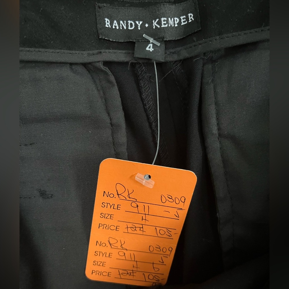 Randy Kemper black ankle slacks